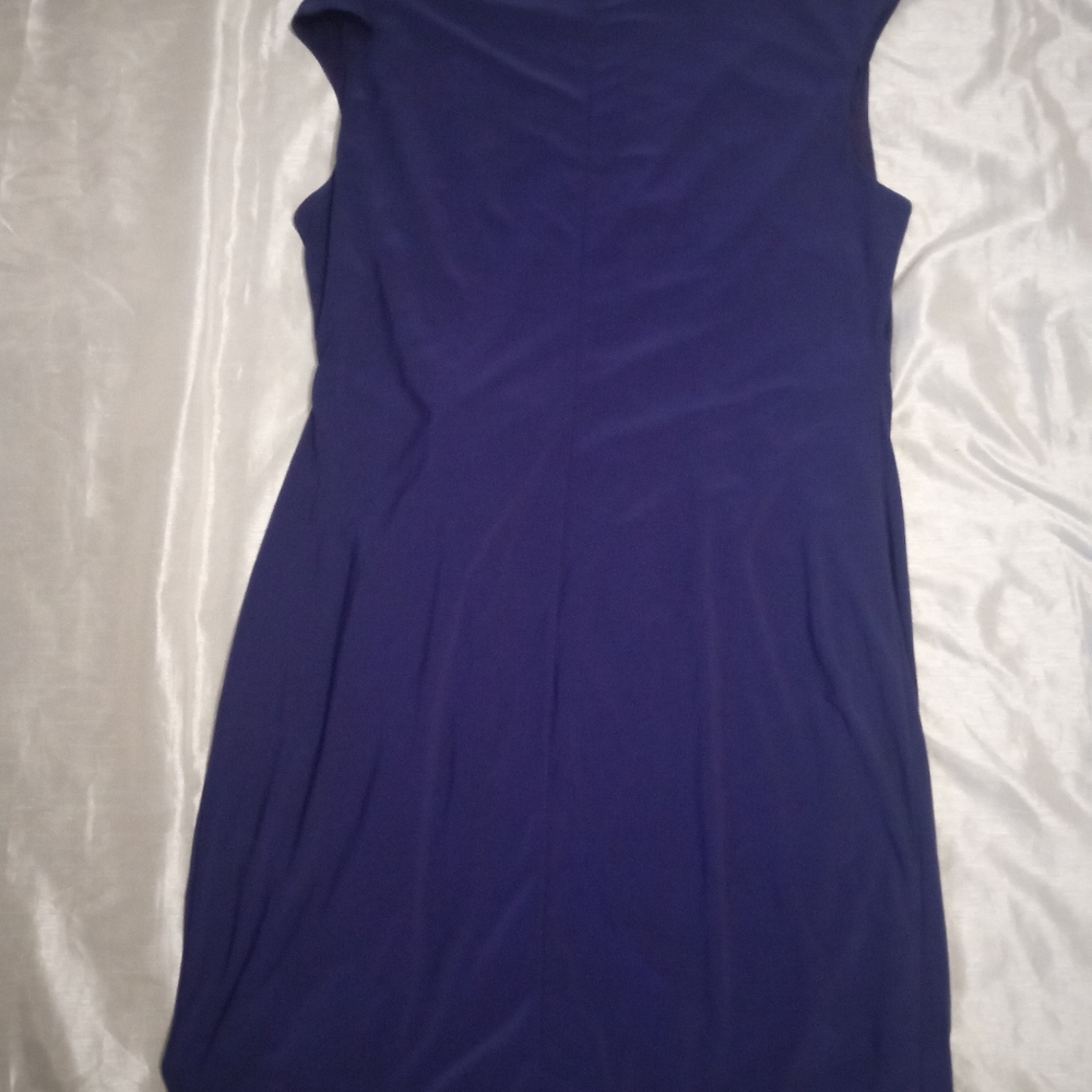 Ronni Nicole Deep Purple Sleeveless Dress Size16W Fancy Wear